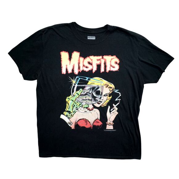 Misfits Band T-Shirt 2014 Licensed Graphic Tee Black Size XL BandMerch - Picture 1 of 5